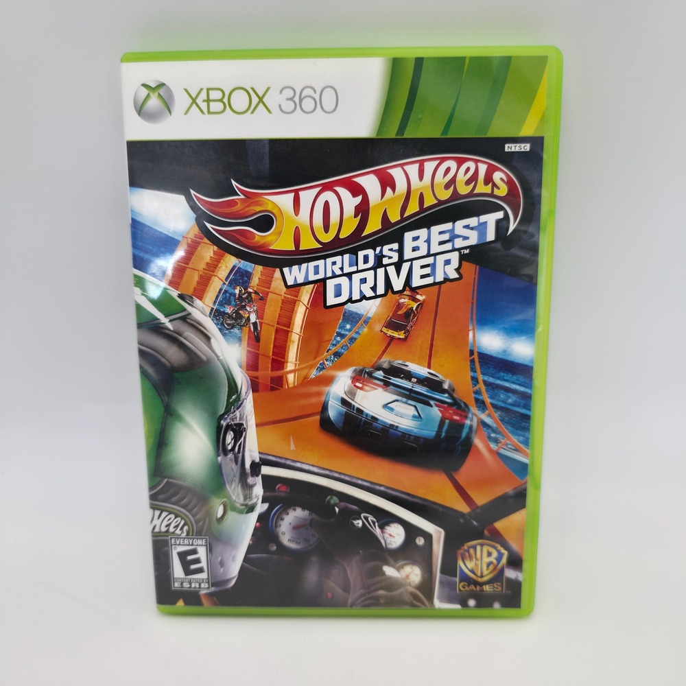 Hot Wheels Worlds Best Driver Xbox 360 NTSC Excellent Complete CIB Racing Game
